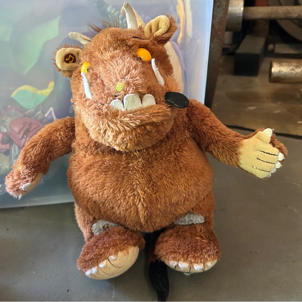 The Gruffalo plush toy. Works